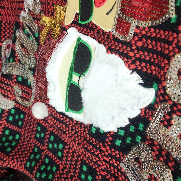 No boundaries Santa's beastie 3- D christmas sweater - Picture 7 of 7